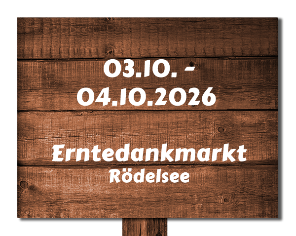 Erntedankmarkt Rödelsee - 03.10. bis 04.10.2026