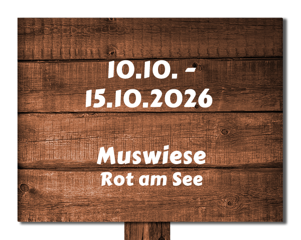 Muswiese Rot am See - 10.10. bis 15.10.2026