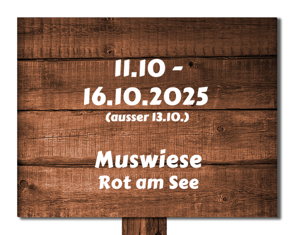 Muswiese Rot am See - 11.10. bis 16.10.2025